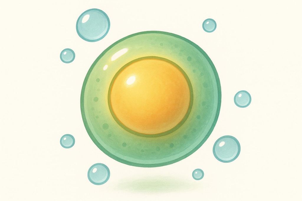 An illustration of a muscle cell becoming well-hydrated.