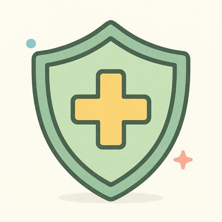 Icon of a shield with a medical cross