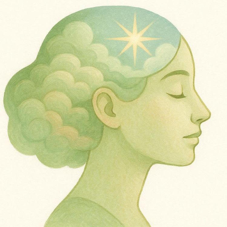 Minimalist icon of fog clearing on a gentle horizon