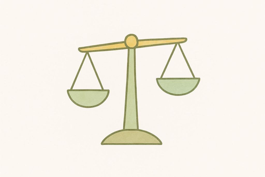Balance scale illustration representing metabolic shifts