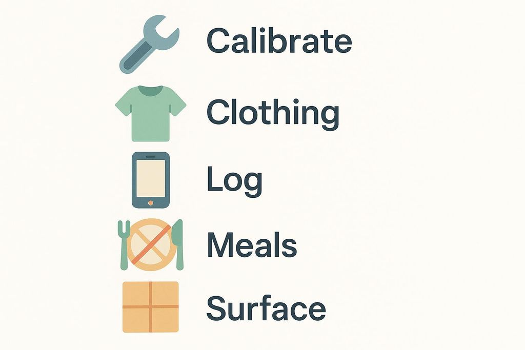 Checklist infographic of best practice icons with labels.