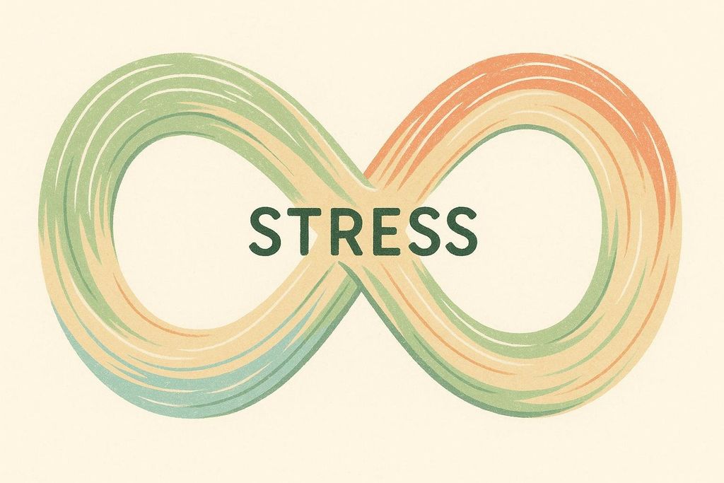 Infinity loop icon reflecting the cycle of chronic stress