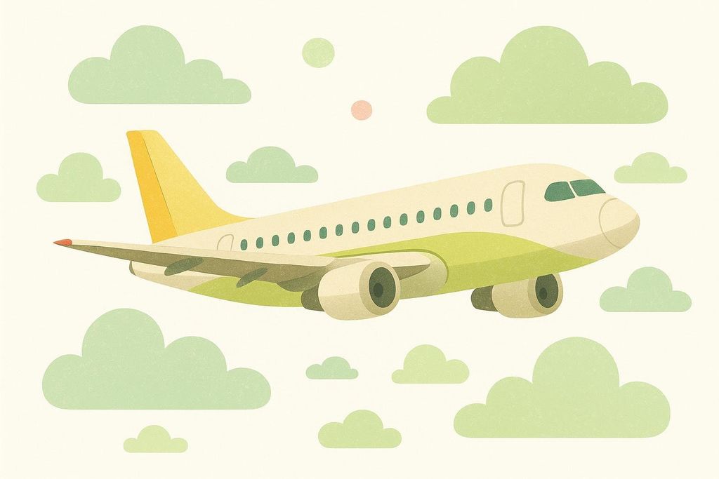 Cross-country commercial flight serving as a background radiation comparison