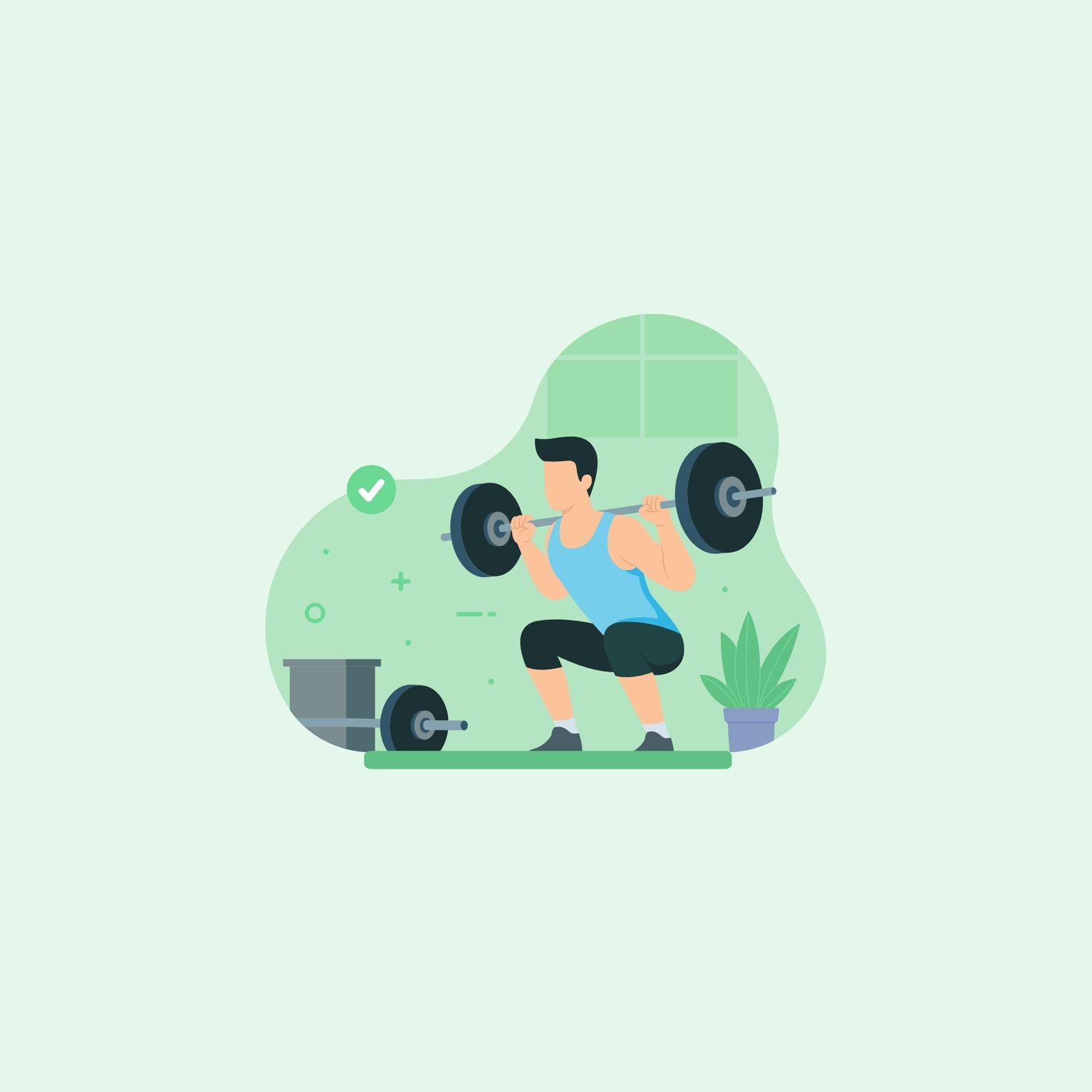 HalfImage: Exercise Illustration