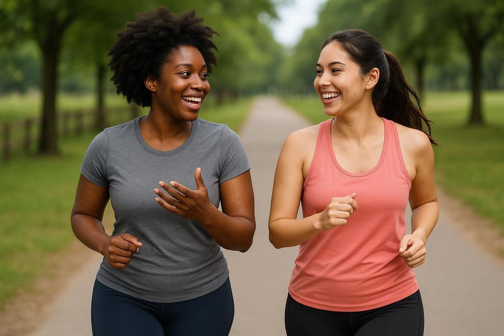 A runner looking energized and recovering quickly after a workout