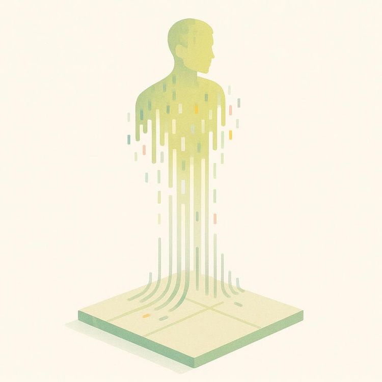 Icon illustration of a downward tracking trend line.