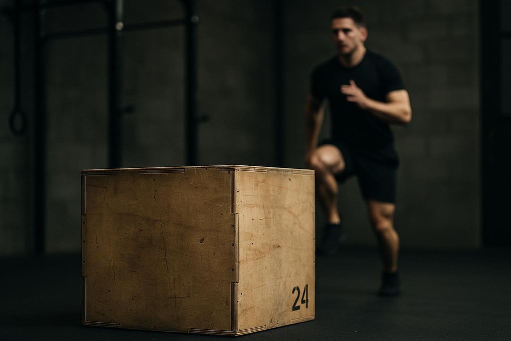 Plyometric box used for depth jumps
