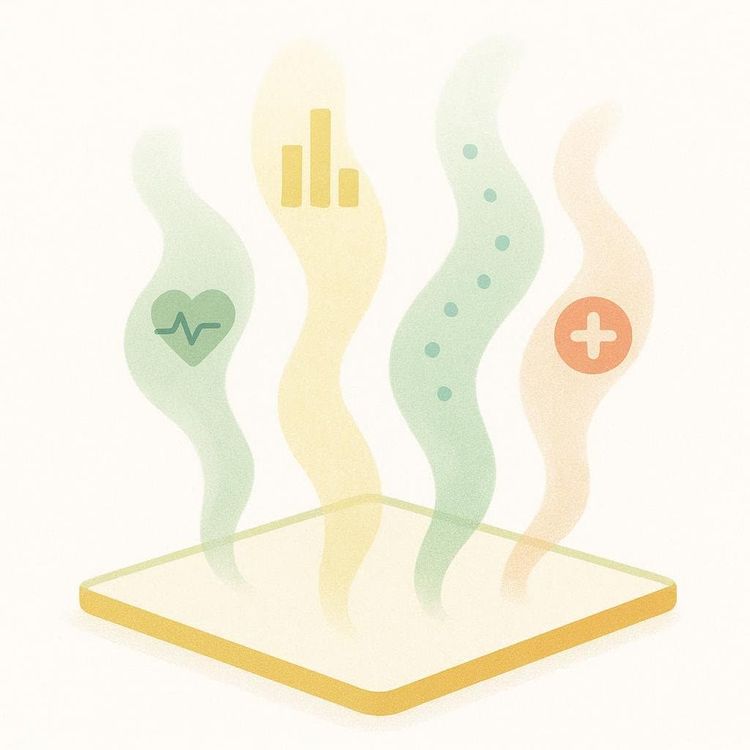 Simple illustration of footprints