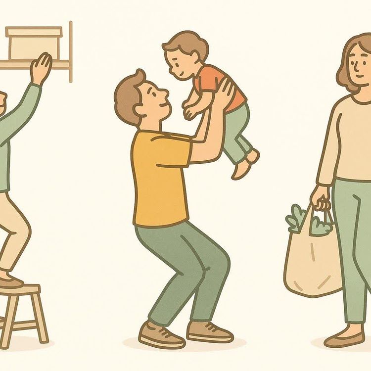 Hands holding a medicine ball firmly.