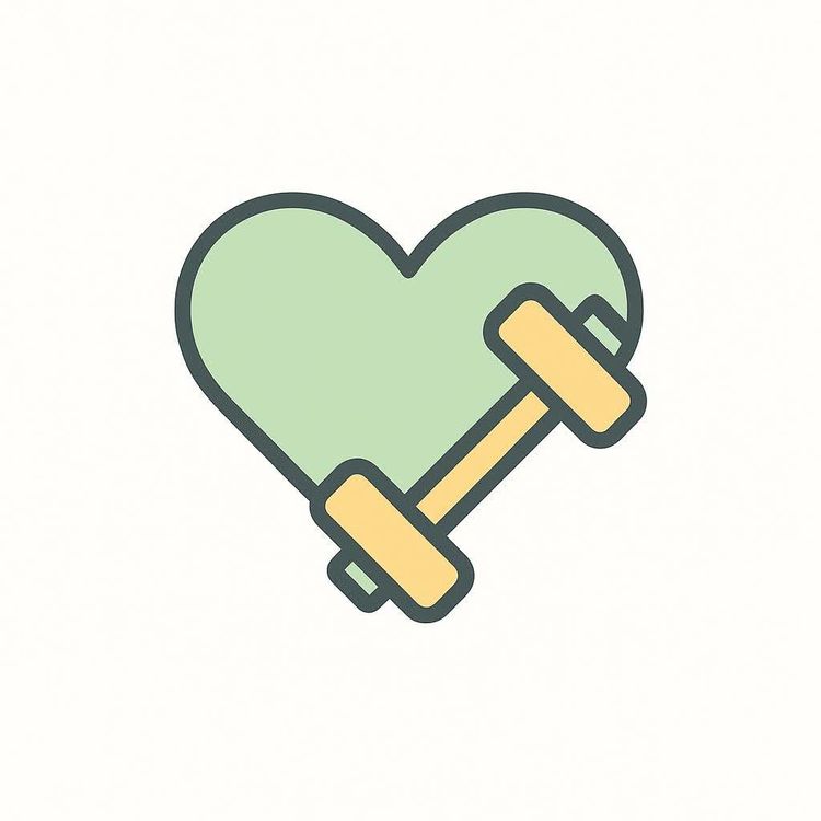 Icon representing cardiovascular health and strength training
