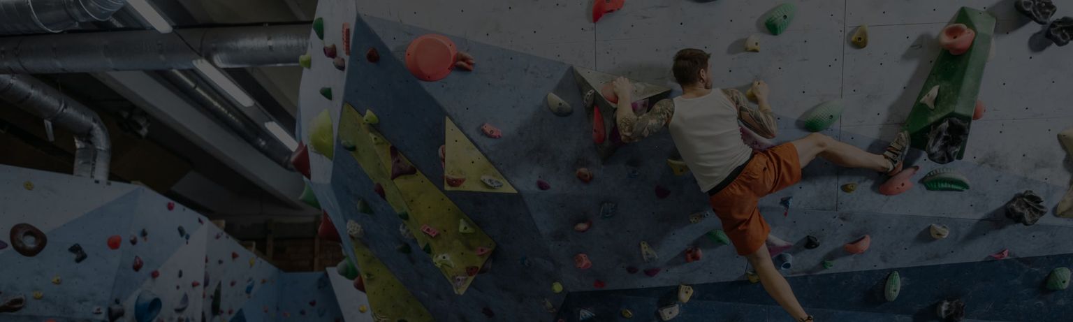 CoverShort: Climbing Gym Man Desktop