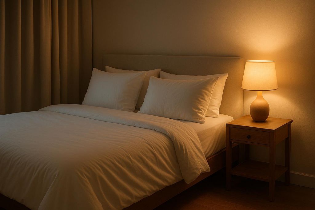 Calming bedroom environment highlighting the importance of sleep hygiene