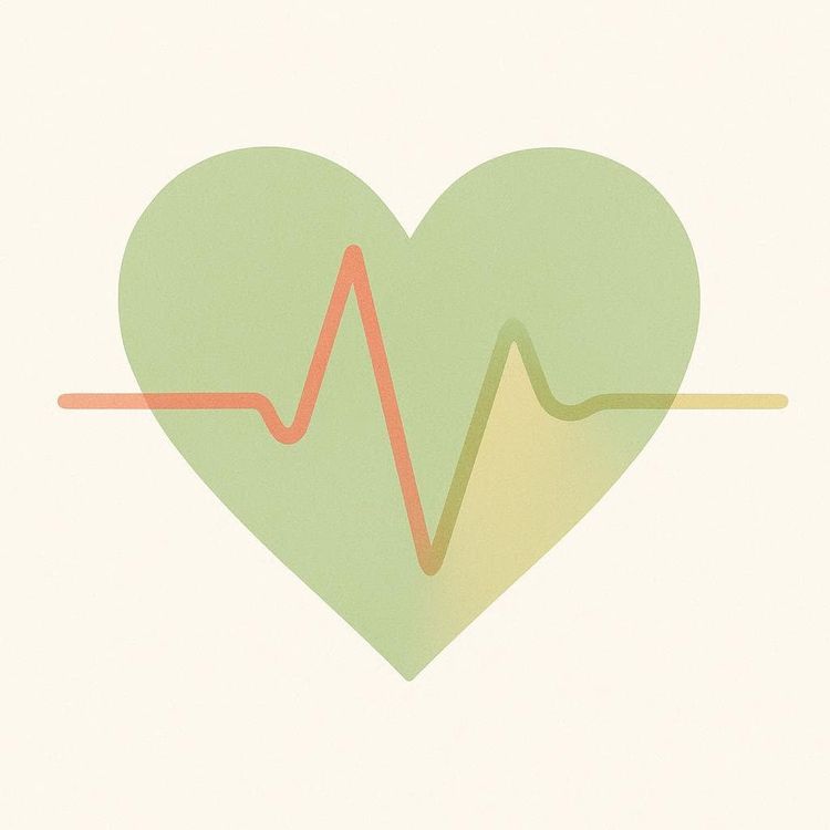 Illustration of a heart and pulse wave.
