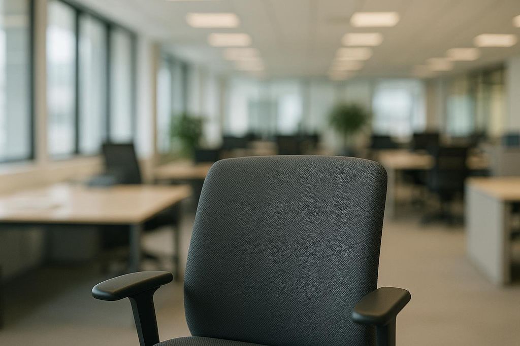 Blurred office environment background